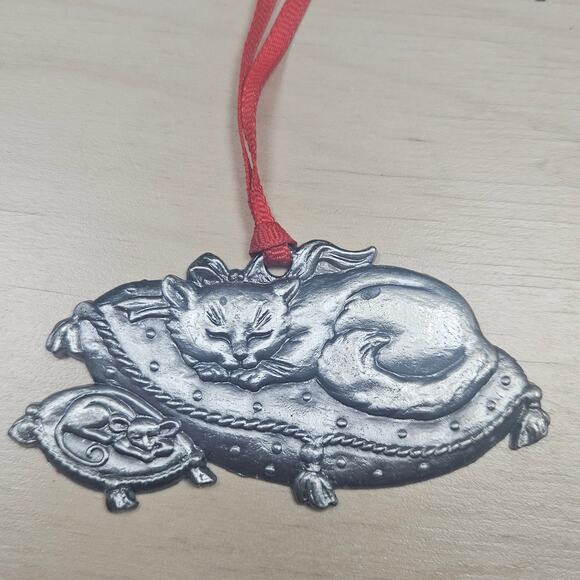 Lot of 6 Vintage Night Before Christmas Pewter Ornaments Christmas Story Holiday - Picture 4 of 7